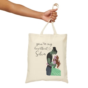 You&#39;re My Heartbeat, Silva - Monster Bait - Cambric Creek -  Cotton Canvas Tote Bag
