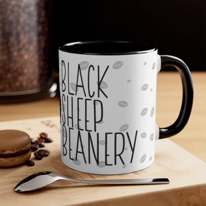 Monster Bait - Cambric Creek - Black Sheep Beanery Two-Tone Coffee Mug, 11oz