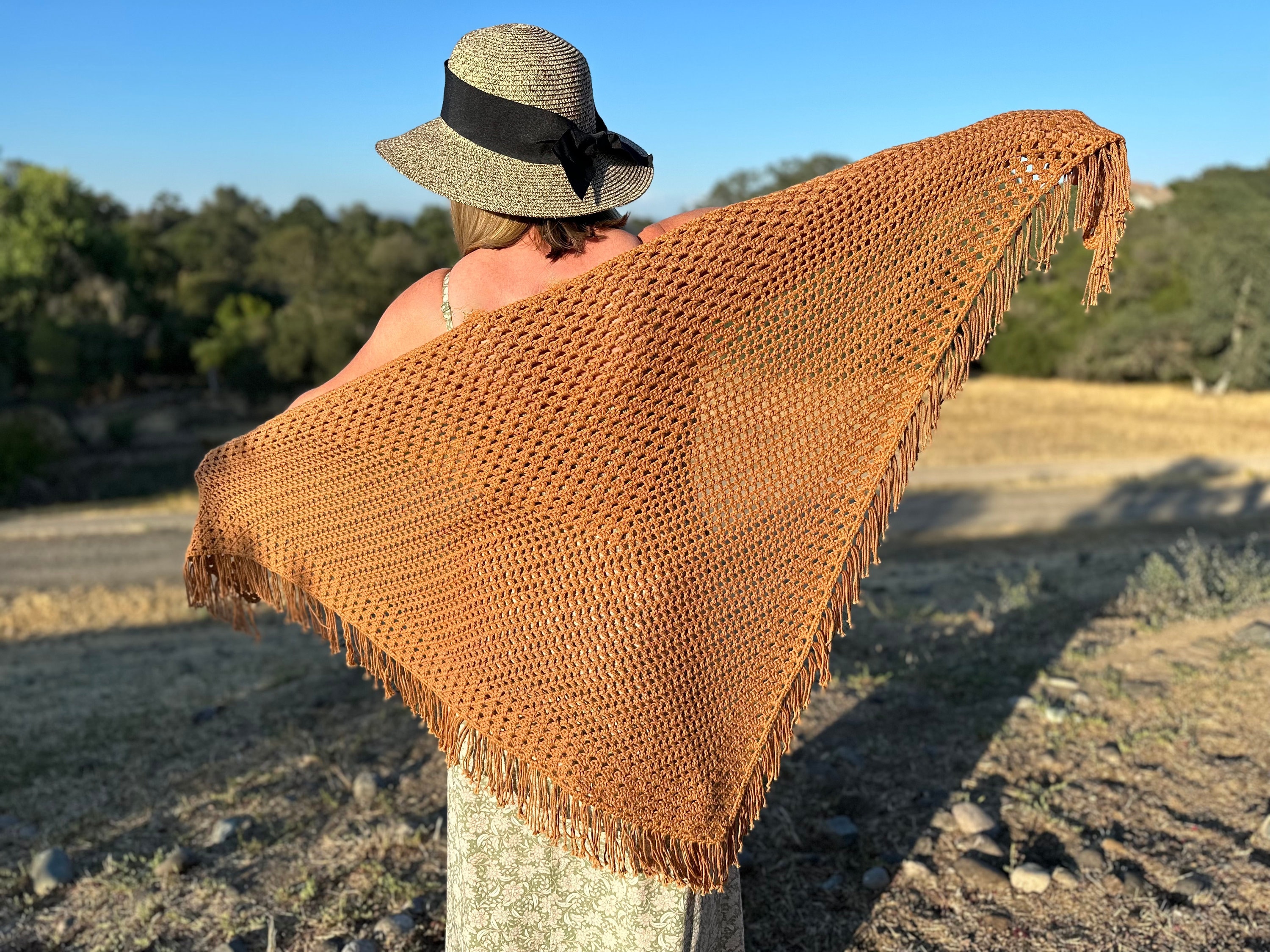shawl triangle crochet