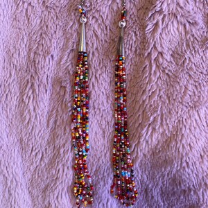 Rainbow Looped Earrings