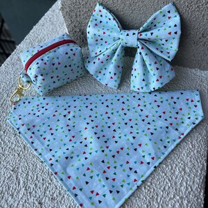 Dog Bandana Bundle | dog bandana, dog bow, do waste bag holder