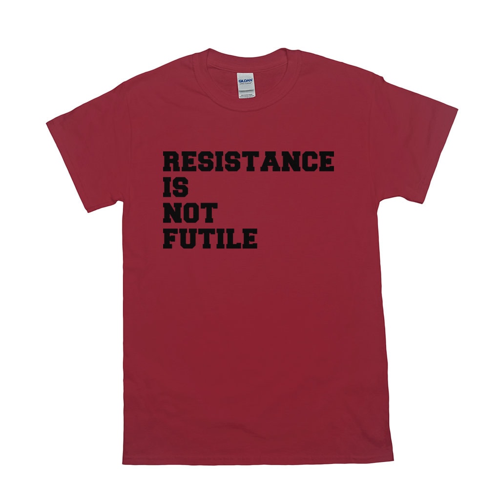 Toute résistance est futile Drôle Imprimé T-shirt Homme Borg Slogan Star Trek Anniversaire 