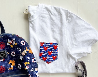 Cruise Mouse Comfort Colors Pocket T-Shirt