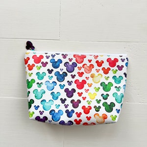 Rainbow Mouse Leather Pouch