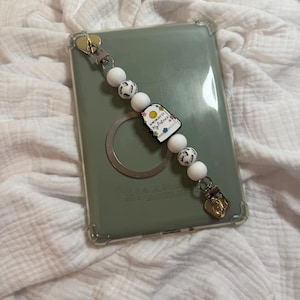 Grafsteenpatiënten siliconen verwijderbare Kindle-riem met kralen | Kindle-houderbandje