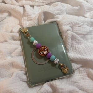 Kattenliefhebber boekenplank siliconen verwijderbare Kindle-riem met kralen | Kindle-houderbandje