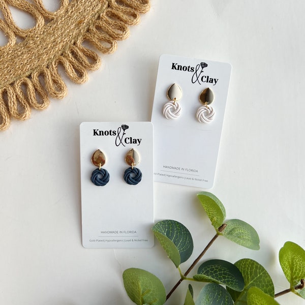 CASEY & ESSIE | Handmade Clay Earrings | Polymer Clay | Minimal | Gifts for Her | Small Earrings | Clay Studs