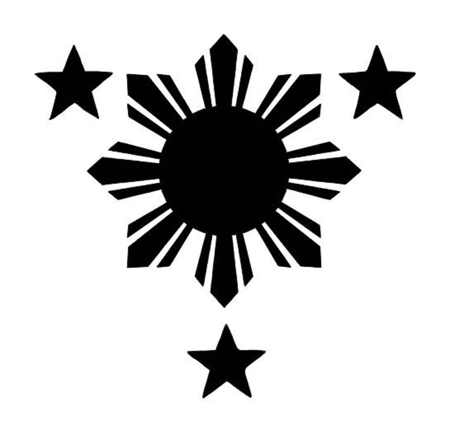 Filipinas Luzón Visaya Mindanao Símbolo de vinilo Etsy