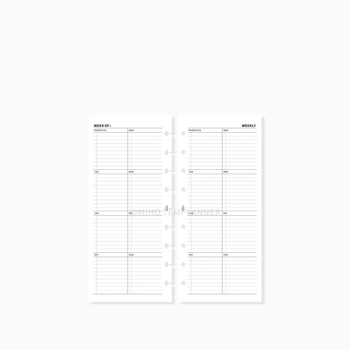 Weekly Planner Printable Skinny Classic Happy Planner | Etsy UK