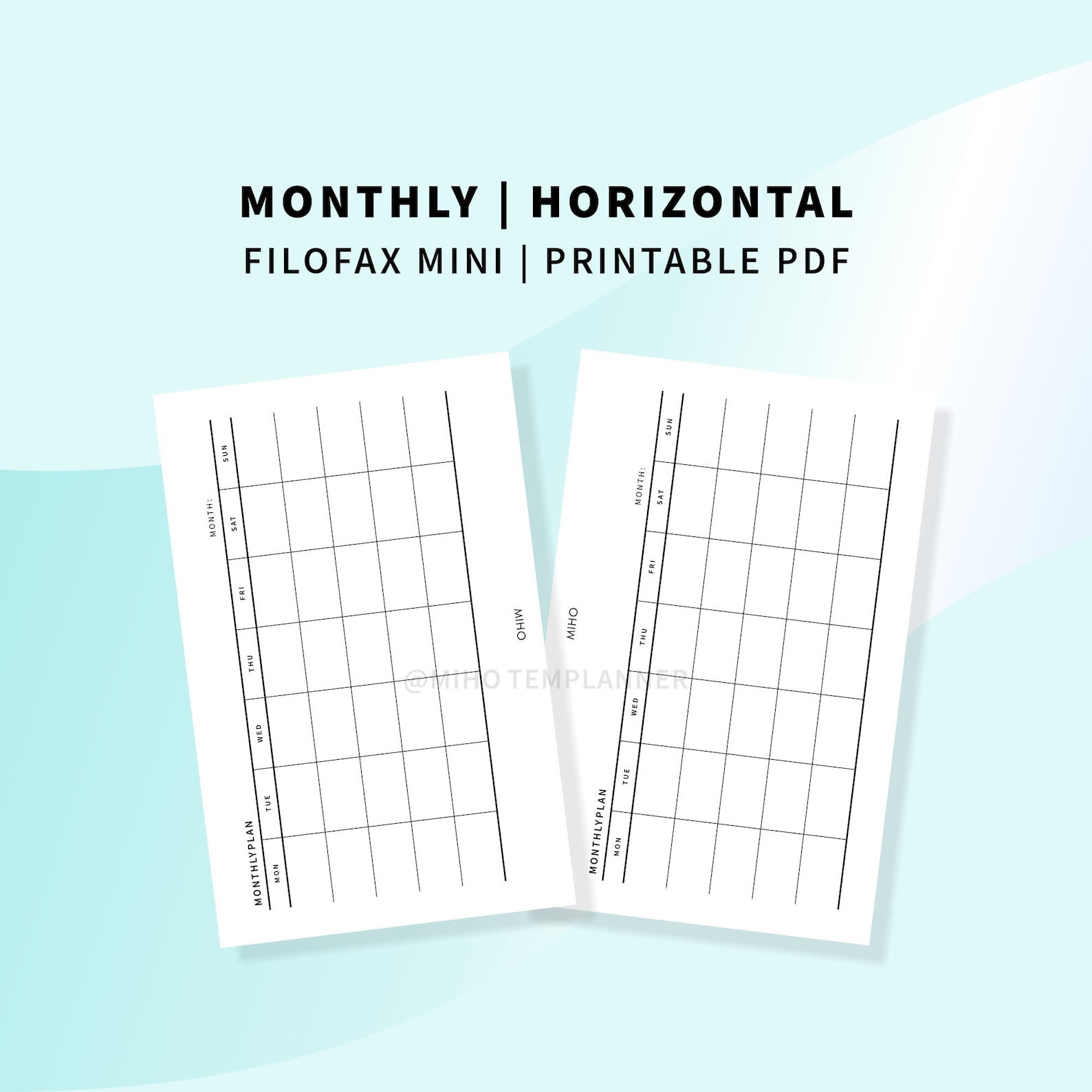 monthly-calendar-filofax-mini-printable-inserts-month-at-a-etsy