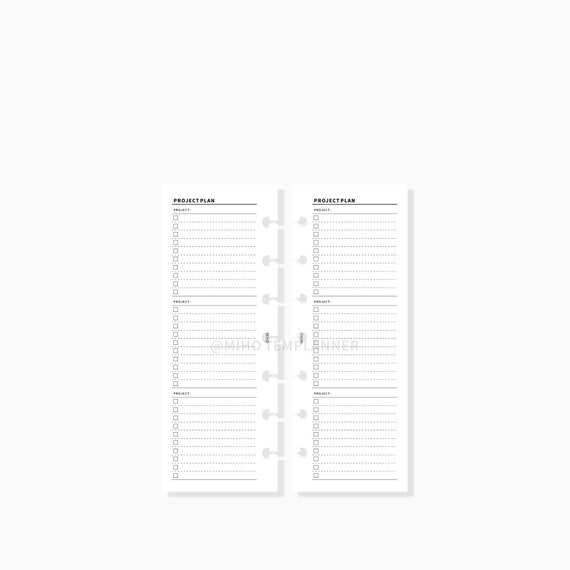 Calendars & Planners Paper 73 Printable Skinny Mini Happy planner ...