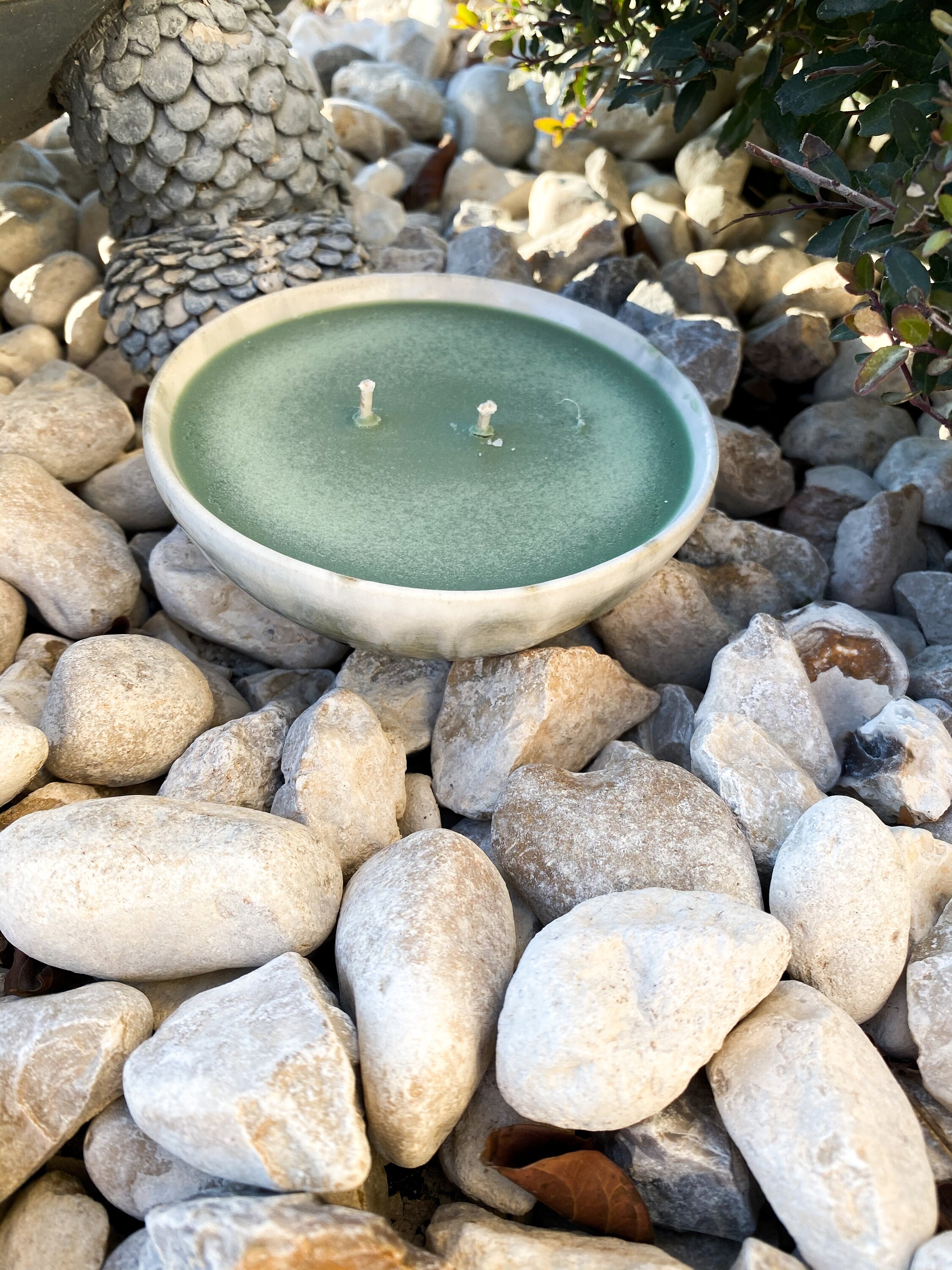 Ceramic Christmas Bowl Candle Etsy