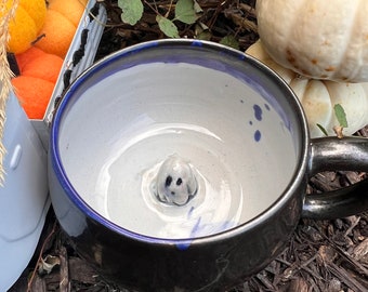 Ceramic Ghost Tea Cup