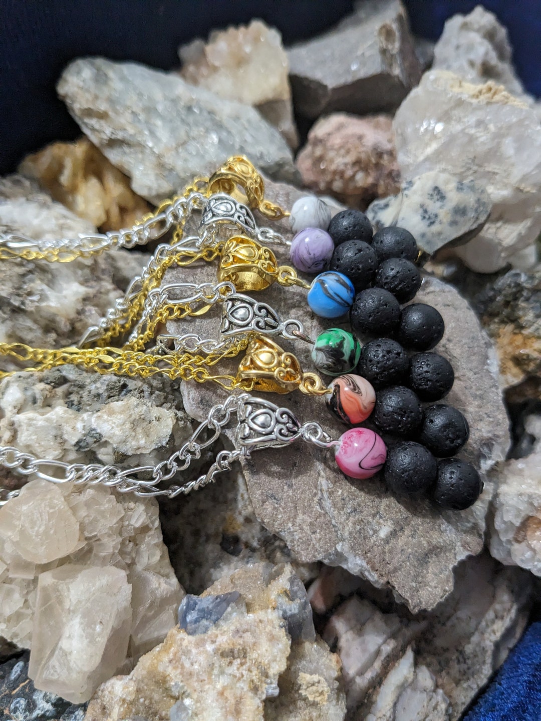 Lava Stone Necklace - Etsy
