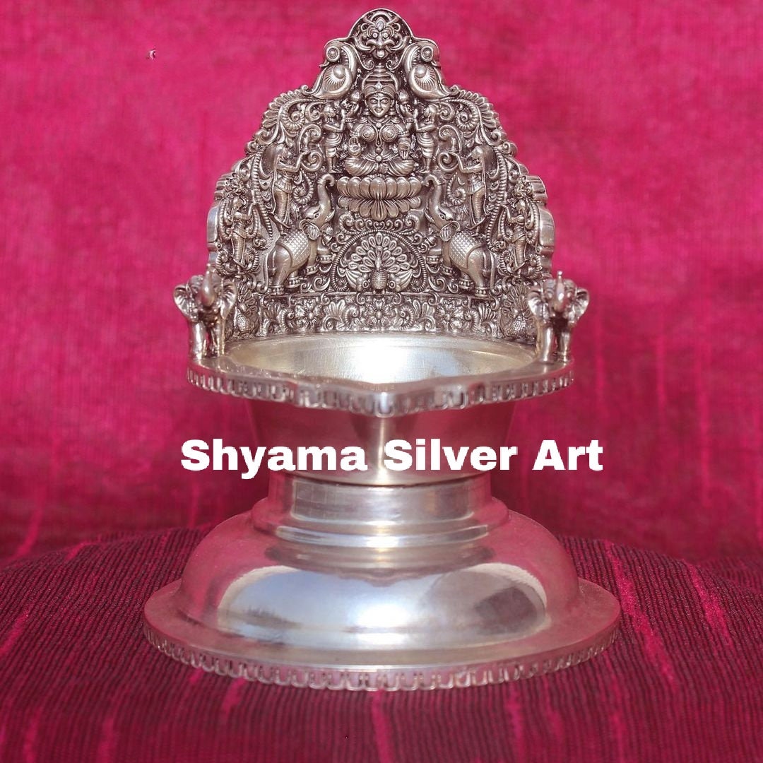 Buy Astalakshmi Kamakshi Deepam Deepam in Silverdiya for Temple Online ...