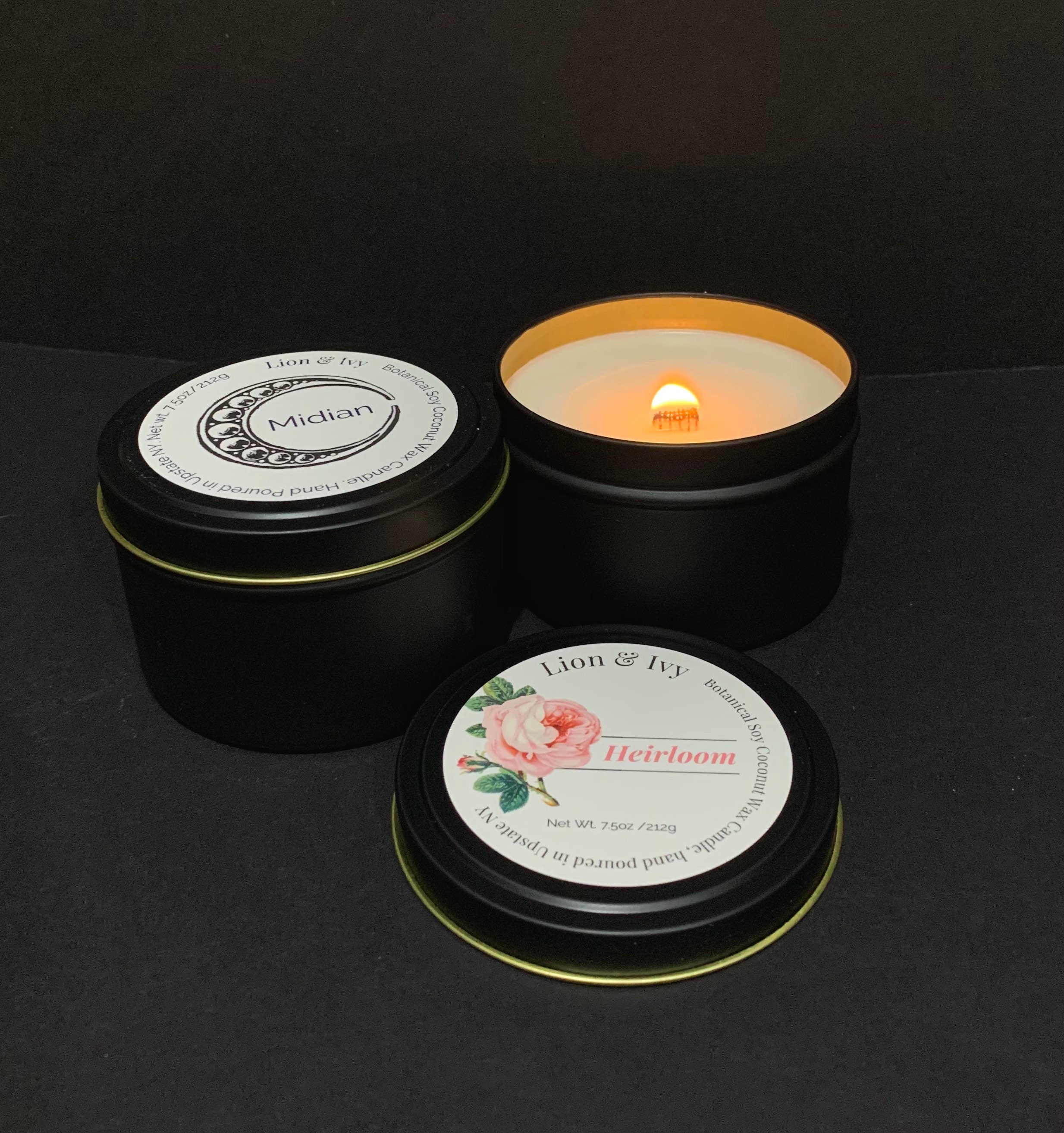 Botanical Coconut Apricot Wax Candle Etsy