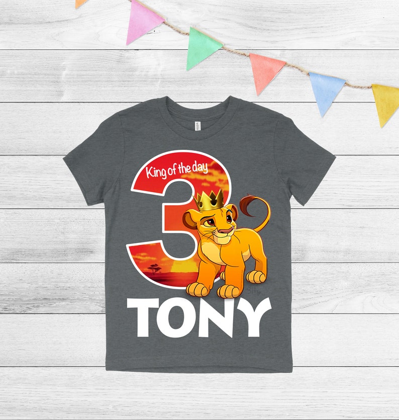 Lion King Birthday Shirt Boy's Lion King Birthday Shirt Etsy