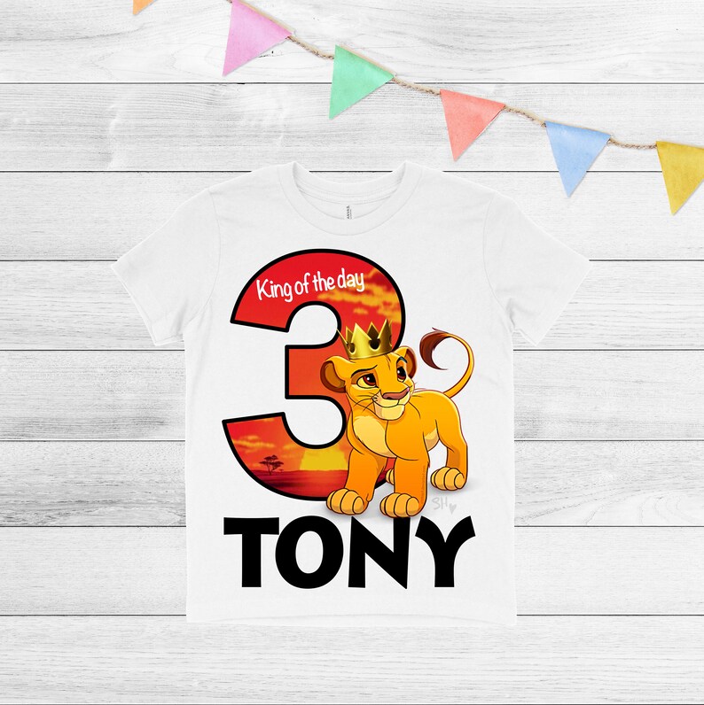 Lion King Birthday Shirt Boy's Lion King Birthday Shirt Etsy