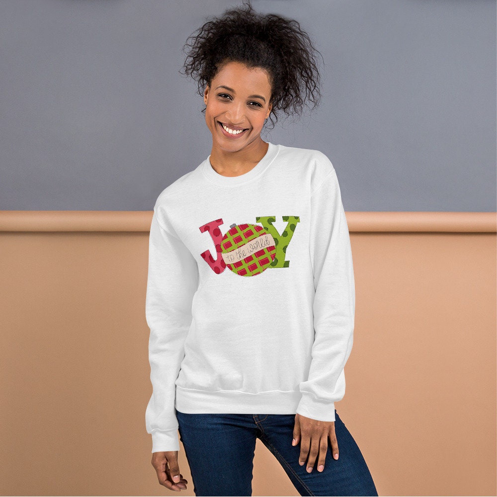 Joy to the World Women's Christmas Sweatshirt | Etsy