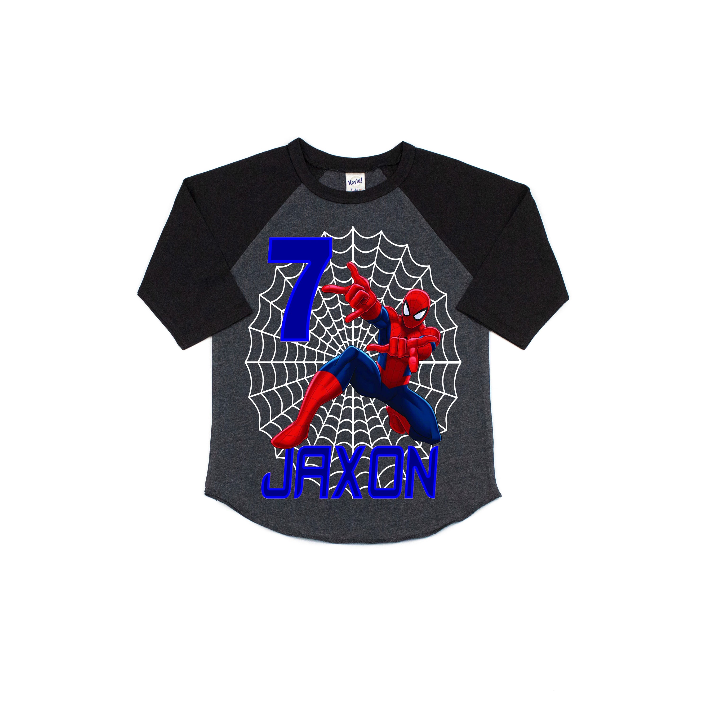 Spiderman Birthday Shirt Boy's Spiderman Birthday Shirt | Etsy