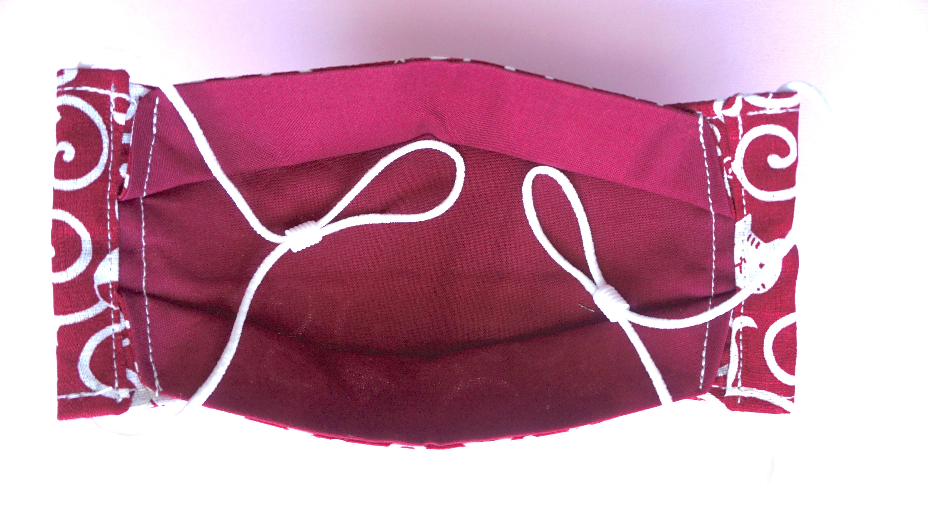 Japanese Face Mask/kimono Karakusa Pattern With Cat Etsy