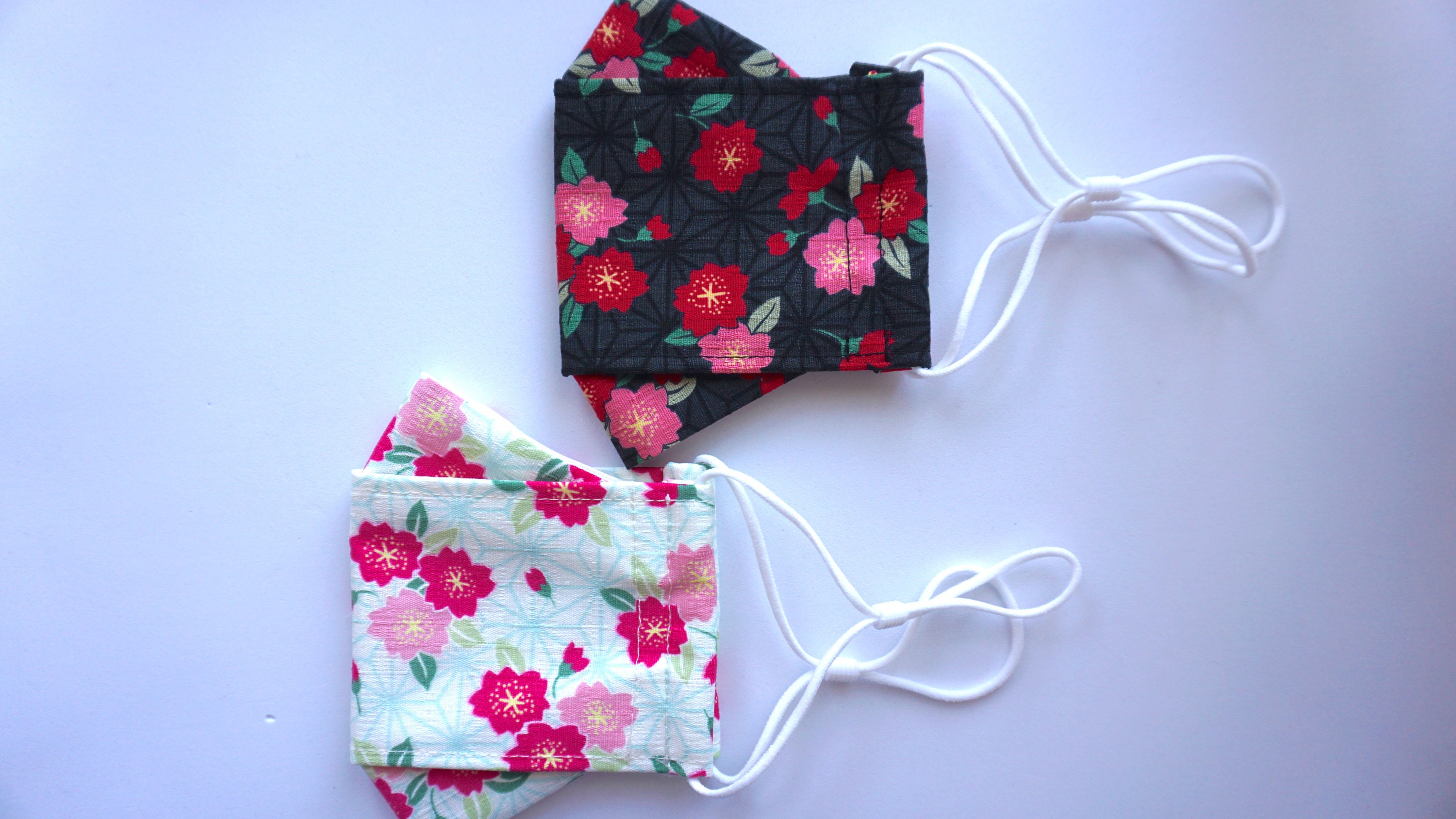 Japanese Sakuracherry Blossom Face Mask/black/breathable Face Etsy