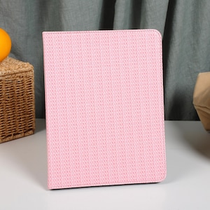 Coque intelligente magnétique rose à motif tissé, coque pour iPad 9, iPad Mini 6, iPad Air, iPad Pro 2021, iPad Air 5 Air 4, iPad Pro 11