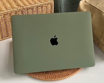 Moss Green MacBook Case Protect Cover for Macbook Pro 14 Case Macbook Air 13 Case Pro 13 Case, Pro 15, Pro 16,Macbook A2991 A2992 A2918 Case