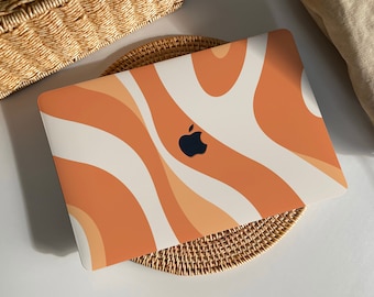 Orange River Stripes MacBook Case Protect Cover for Macbook Pro 14 Case Macbook Air 13 Case Pro 13 Case,  Macbook Pro 15 , Pro 16 Case