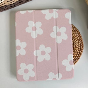 Seamless Flora Magnetic Smart Case Cover iPad 9 Case, iPad Mini 6 iPad Air iPad Pro 2021 Case, iPad Air 5 Air 4 iPad Pro 11 Case Custom Name