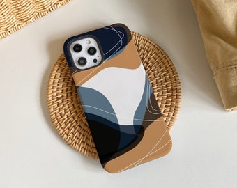 Morandi Trendy Abstract iPhone Case, iPhone 15, 15 Pro, 15 Pro Max, iPhone 14 Pro Max, iPhone 14 13 12 11 Pro, iPhone XR XS Max, Phone Cover