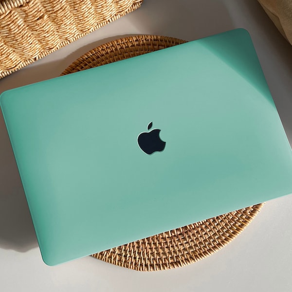 Lake Green MacBook Case Protect Cover for Macbook Pro 14 Case Macbook Air 13 Case Pro 13 Case, Pro 15, Pro 16, 2020 Macbook Pro Case