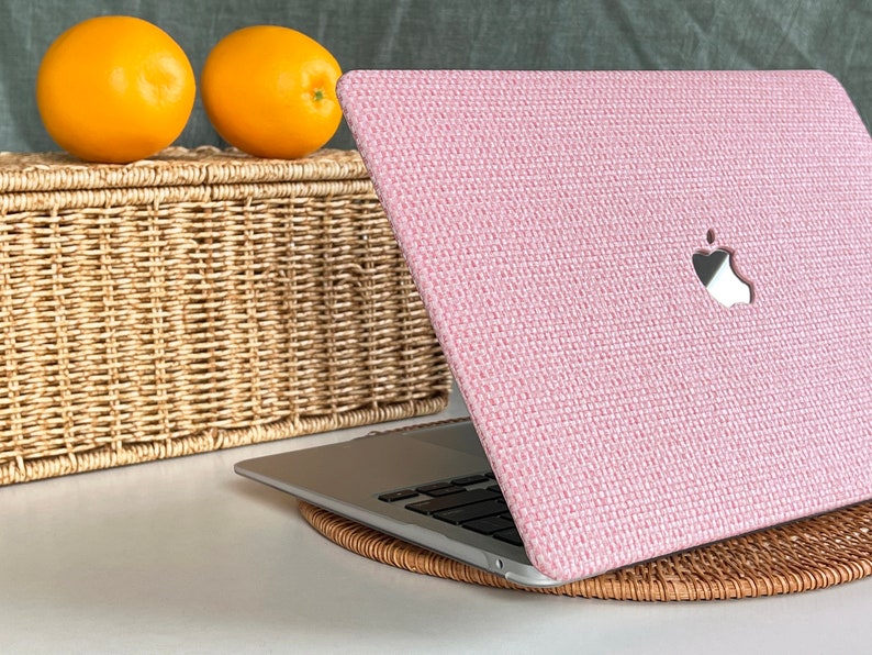 Pink Weave Pattern MacBook Case Protect Cover for MacBook Pro 14 Case MacBook Air 13 Case Pro 13 Case, Pro 15, Pro 16, MacBook Case image 6