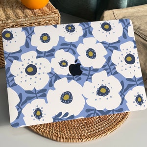 Sky Blue Rose MacBook Case Protect Cover for Macbook Pro 14 Case Macbook Air 13 Case Pro 13 Case, Pro15, Pro 16, 2020 Macbook Pro Case