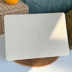 Pearl White Weave Leather MacBook Case Protect Cover for Macbook Pro 14 Case Macbook Air 13 Case Pro 13 Case, Pro 15, Pro 16, Macbook Case