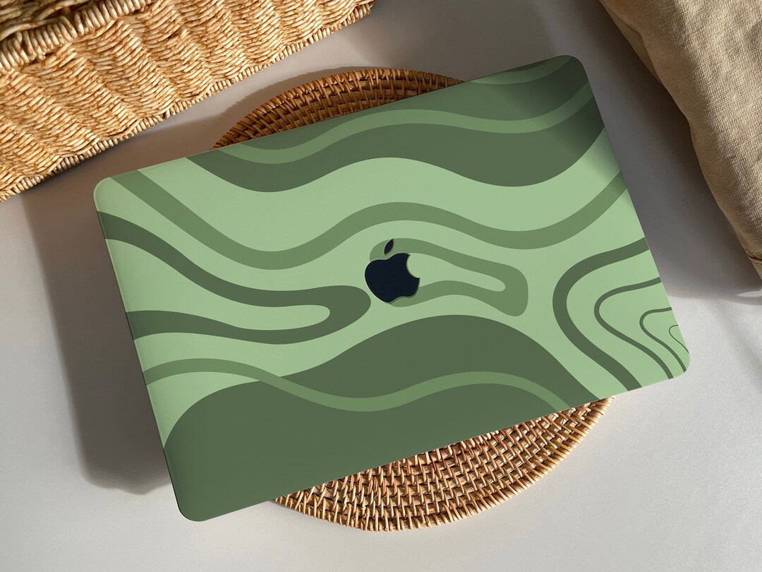Wave Green Painting MacBook Case Protect Cover for MacBook Pro 14 Case ...