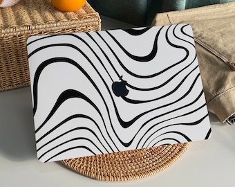 Zebra Wave Stripe MacBook Case Protect Cover for Macbook Pro 14 Case Macbook Air 13 Case Pro 13, Pro 15, Pro 16, Macbook Case