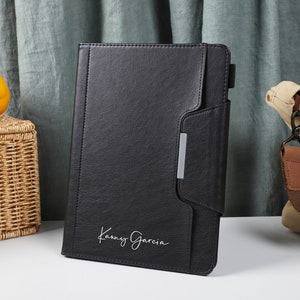 Black Business Leather Magnetic Smart Case Cover iPad 9 Case, iPad Mini 6 iPad Air iPad Pro 2021 Case, iPad Air 5 Air 4 iPad Pro 11 Case