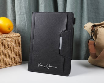 Black Business Leather Magnetic Smart Case Cover iPad 9 Case, iPad Mini 6 iPad Air iPad Pro 2021 Case, iPad Air 5 Air 4 iPad Pro 11 Case