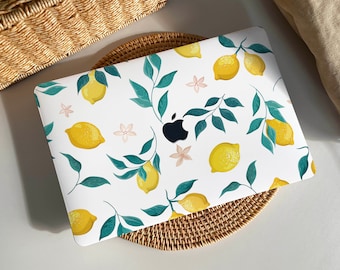 Fragrant Yellow Lemon MacBook Case Protect Cover for Macbook Pro 14 Case Macbook Air 13 Case Pro 13 Case, Pro 15, Pro 16, 2020 Macbook Pro
