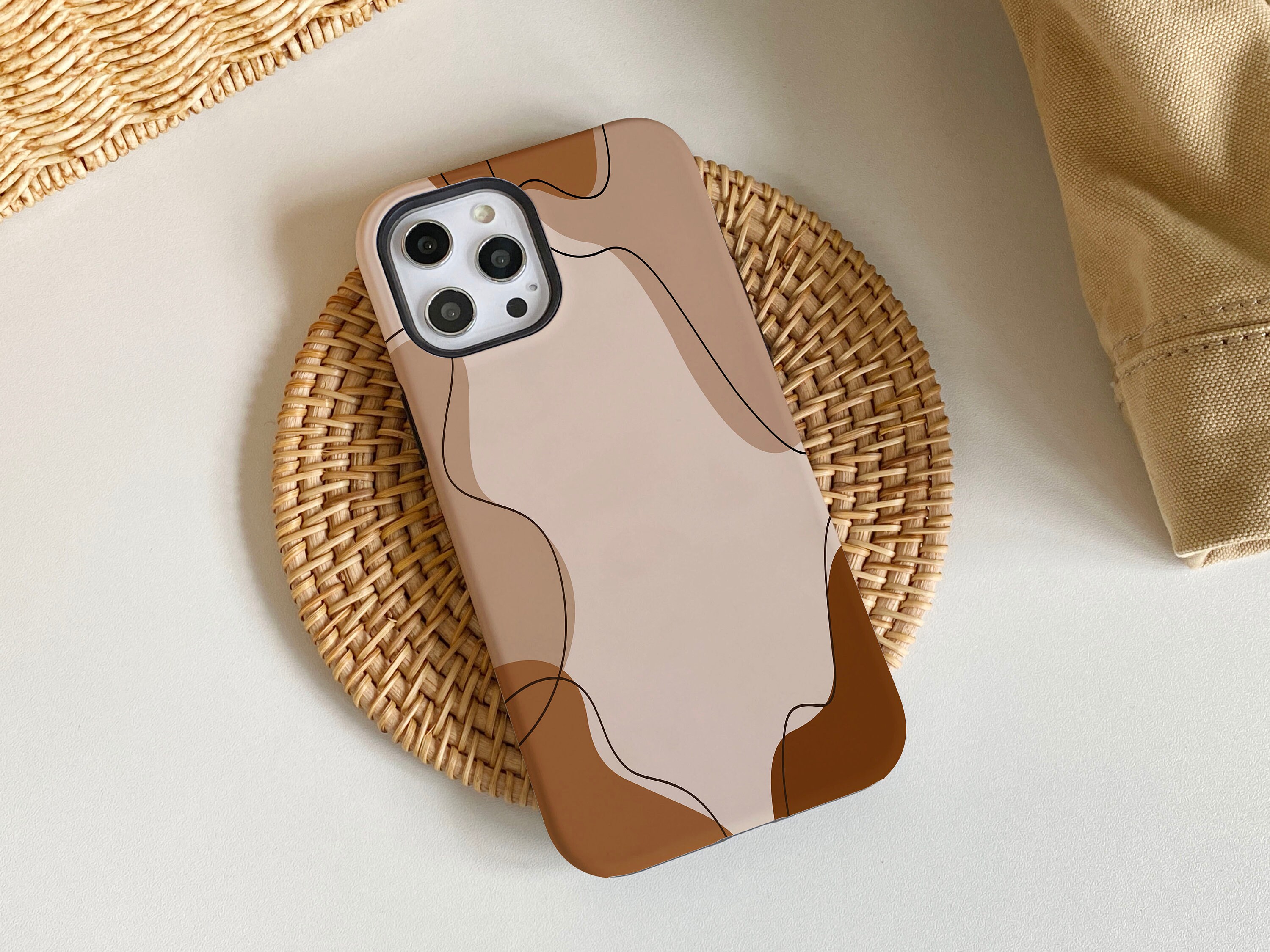 Line Patch Chocolate iPhone Case, iPhone 13, 13 Pro / 13 Pro
