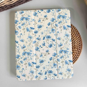 Floral Minimalism Magnetic Smart Case Cover iPad 9 Case, iPad Mini 6 iPad Air iPad Pro 2021 Case, iPad Air 5 Air 4