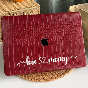 Housse de protection en relief rose rouge pour MacBook Pro 14, coque Macbook Air 13, Pro 13, Pro 15, Pro 16, 2020 Coque Macbook Pro