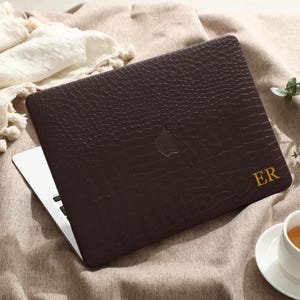 Dark Brown Leather MacBook Case Protect Cover for Macbook Pro 14 Case Macbook Air 13 Case Pro 13 Case, Pro 15, Pro 16, Macbook Pro Case