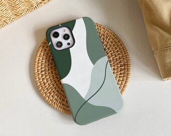 Elegant Dark Green Beach iPhone Case, iPhone 15, 15 Pro, 15 Pro Max, iPhone 14 Pro Max, iPhone 14 13 12 11 Pro iPhone XR XS Max, Phone Cover
