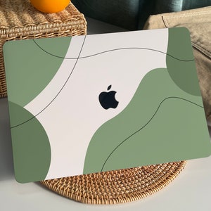 Cream Wild Sage Green MacBook Case Protect Cover for Macbook Pro 14 Case Macbook Air 13 Case Pro 13 Case, Pro 15, Pro 16, 2020 Macbook Case
