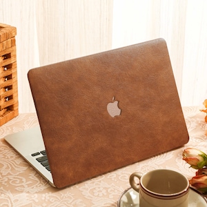 Retro Brown Leather MacBook Case Protect Cover for Macbook Pro 14 Case Macbook Air 13 Case Pro 13 Case, Pro 15, Pro 16, Macbook Pro Case