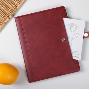 Custodia Smart in Pelle con Chiusura Magnetica Rossa Retro per iPad 9, Custodia per iPad Mini 6, Custodia per iPad Air, Custodia per iPad Pro 2021, Custodia per iPad Air 5, Custodia per iPad Air 4, Custodia per iPad Pro 11