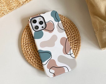 Line Patch Abstract iPhone Case, iPhone 13, 13 Pro / 13 Pro Max 12 Pro / 12 Pro Max / 12 & 11 / 11 Pro / iPhone XR / X Case