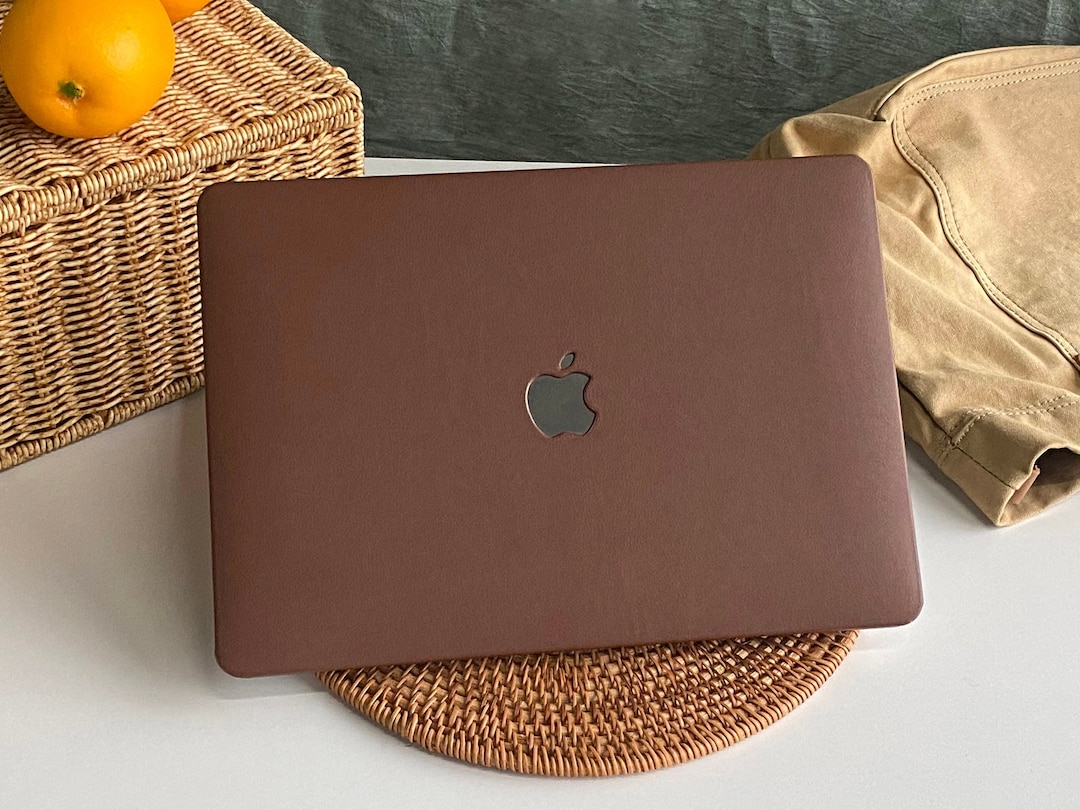 MacBookケース(ブラウン) Macbook Air/Pro対応 本革 Dark Brown MacBook Case Protect Cover for MacBook Pro 14 Case